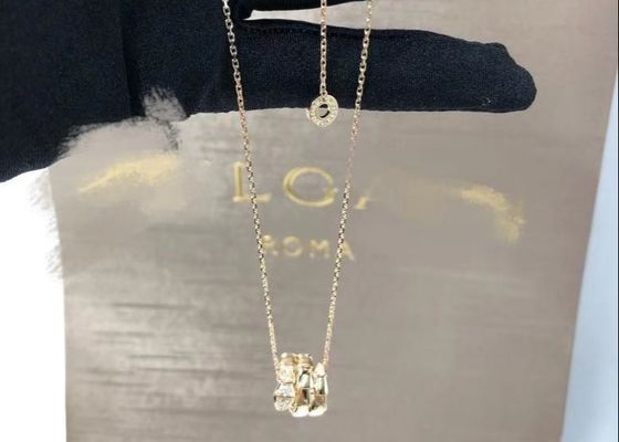 Finished Adjustable 18K Gold Diamond Necklace For Valentine'S Day