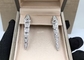 Gift 18K White Gold Diamond Earrings VS Diamond Bvlgari Serpenti Viper Earrings