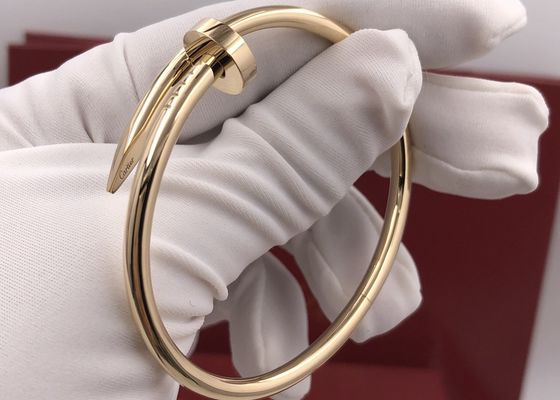 Bracelete certificado criativo elegante do ouro 18K para o presente de aniversário